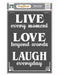 CrafTreat Live Love Laugh Stencil A4 for Wall Decorations