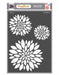 CTS571 Mum Flower Stencil A4