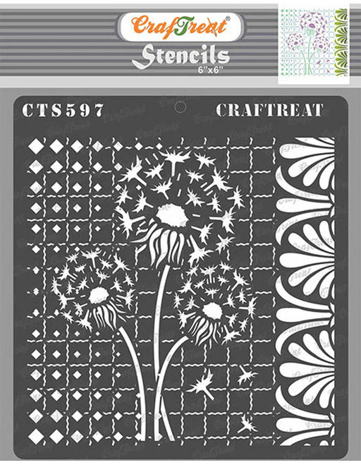 CrafTreat Dandelion Love StencilCTS597