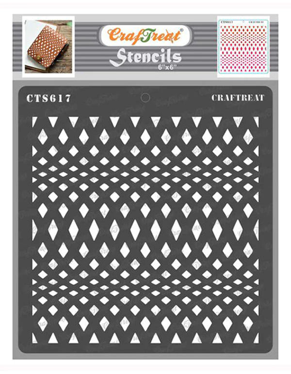 Wavey Diamond Pattern wavy-diamonds-cts617 — thecraftshop.in