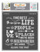 CrafTreat The Best things in life StencilCTS634