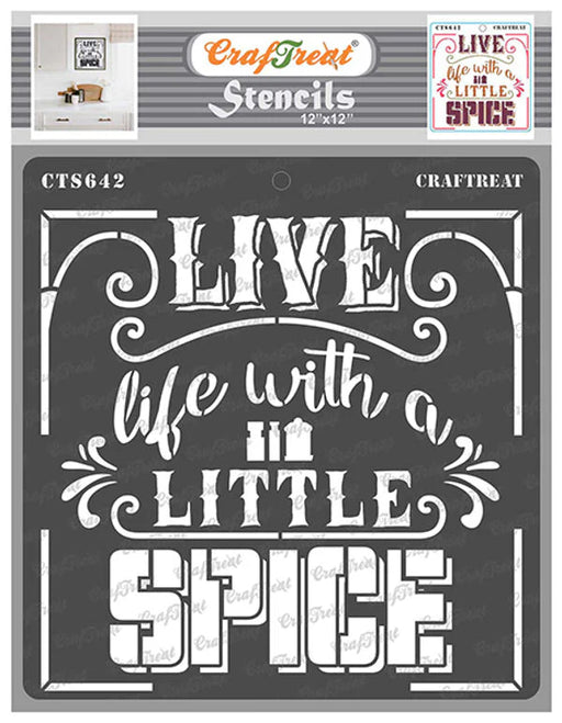 CrafTreat Spicy Life StencilCTS642