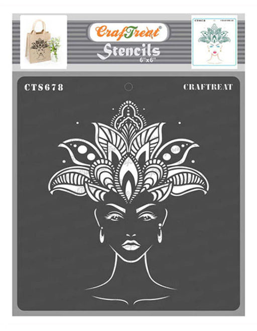 CrafTreat Crown Princess StencilCTS678