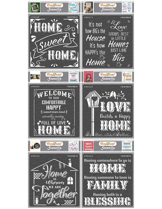 CrafTreat Home Quotes Bundle (6 Pcs)CTSBL004