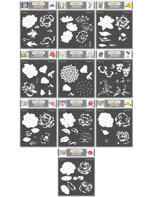 CrafTreat Layered Flower Bundle2 (10 Pcs)CTSBL014