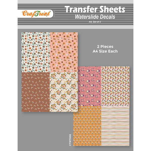 Craftreat Water Transfer Sheet - Sand and the Sea A4 (2Pcs)