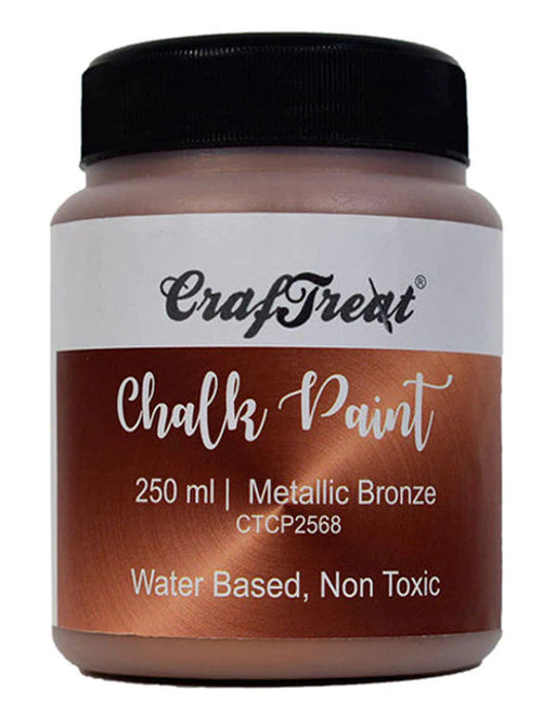 CrafTreat Chalk Paint Metallic Bronze 250ml