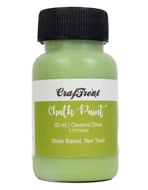 CrafTreat Chalk Paint Opulent Olive 60ml