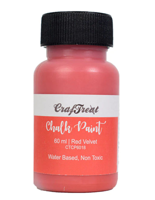CrafTreat Chalk Paint Red Velvet 60ml