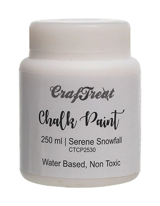 CrafTreat Chalk Paint Serene Snowfall 250ml