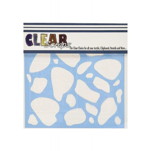 Clear Scraps Stencils Stones