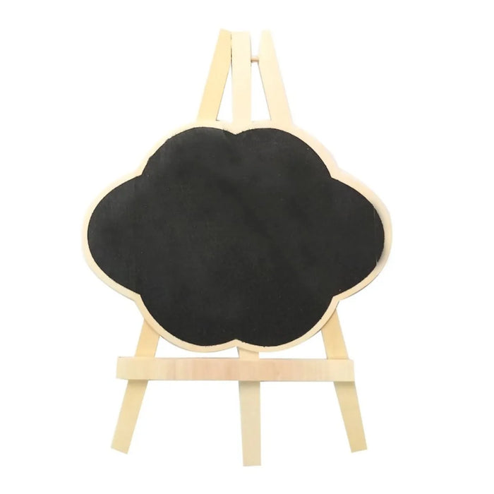 Cloud - Mini Wooden Chalk board Canvas with Stand