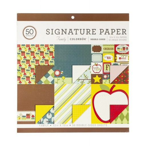 Colorbok Signature Paper Pad 12X12 Family 75344