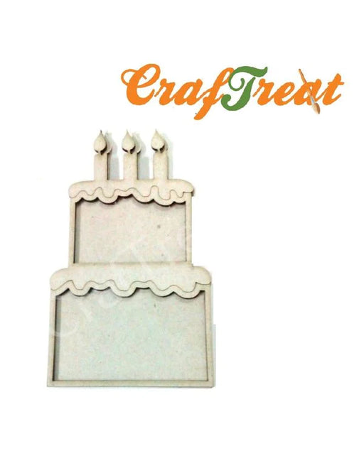 CrafTreat 3D Shaker Chipboards - Cake CSC001