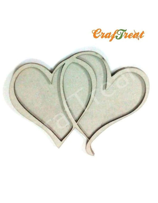 CrafTreat 3D Shaker Chipboards - Interlocked Heart CSC002