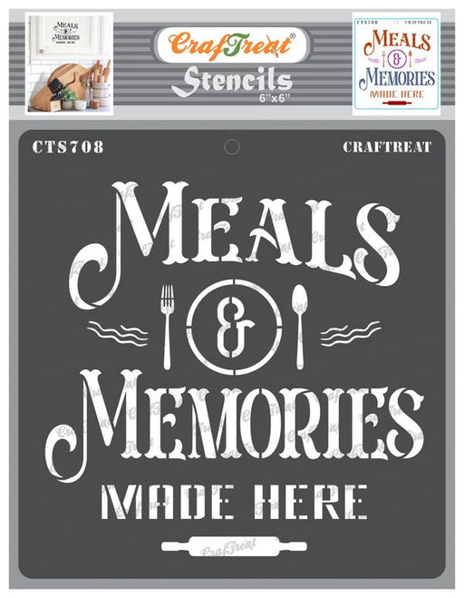 CrafTreat Meals and Memories StencilCTS708