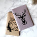 CrafTreat Deer & Tiger Animals Set Stencil on Note Cover 36 pcs 3x3 CTS744