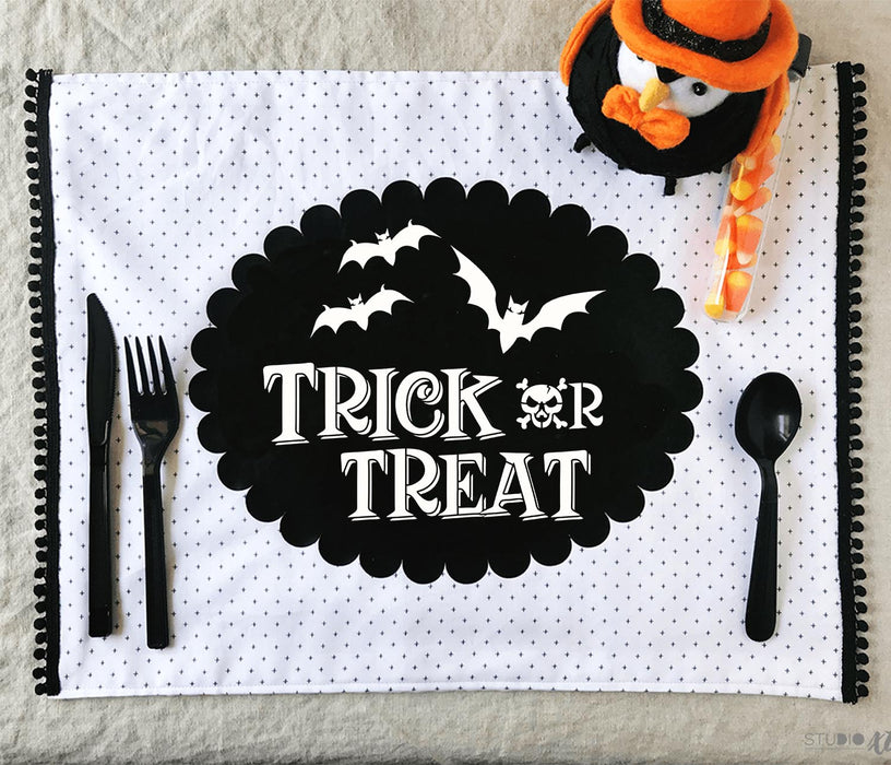 CrafTreat Halloween Trick or Treat Dining Table Cloth