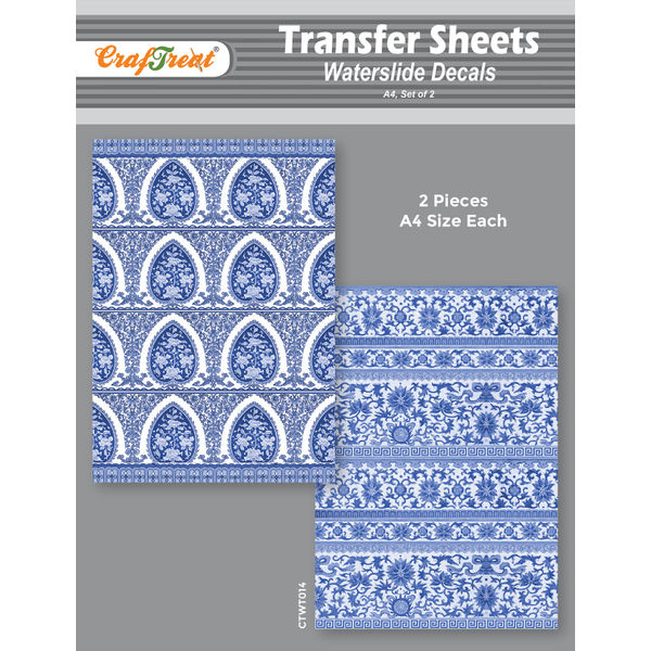 Craftreat Water Transfer Sheet Chinoiserie A4