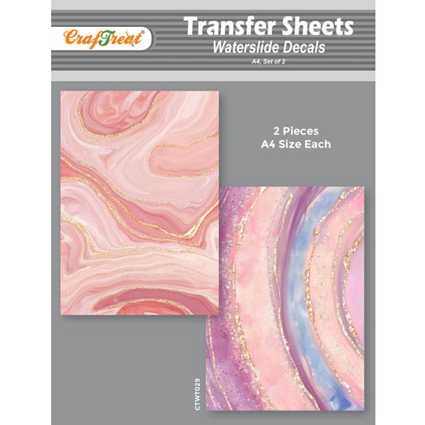 Craftreat Water Transfer Sheet Geode A4
