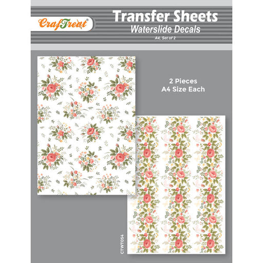 Craftreat Water Transfer Sheet Mini Flowers 2 A4