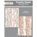 Craftreat Water Transfer Sheet Wood florals A4