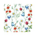 Decoupage Napkin Mixed Wild Flowers White 13311295