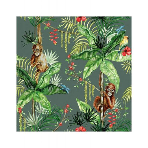 Decoupage Napkin Orangutan Green 13314220