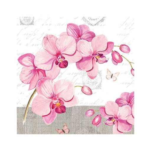 Decoupage Napkin Orchids With Love 13309955