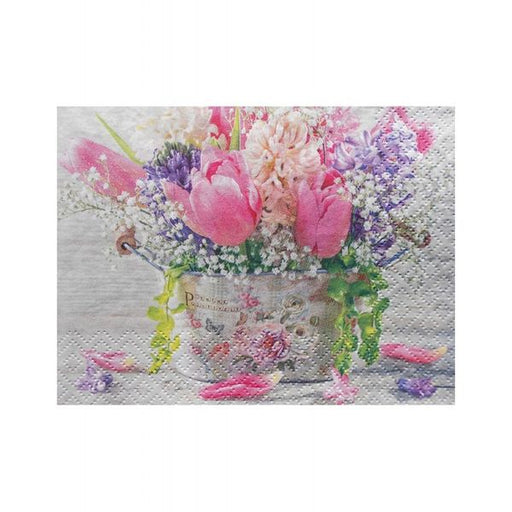 Decoupage Napkin Pastell Spring Flowers 389020