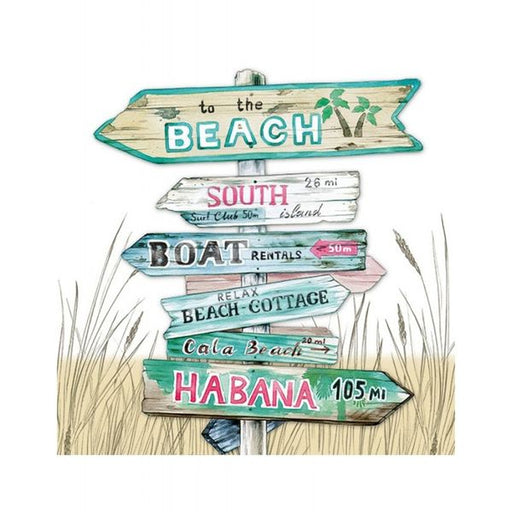 Decoupage Napkin Road Signs Sand 13313060