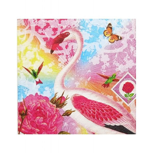 Decoupage Napkin Sunrise Flamingo SLOG 025801