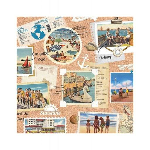 Decoupage Napkin Vacation Scrapbook 13310105