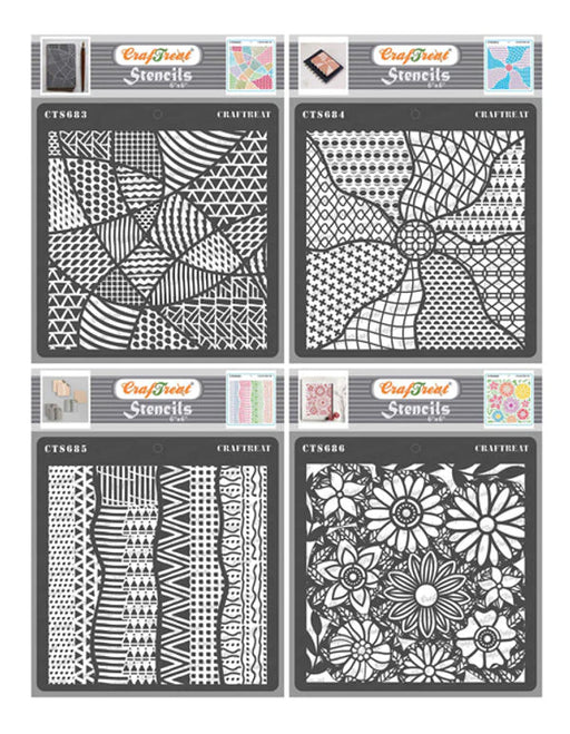 CrafTreat Enclosed Patterns and Patterned Sun Rays and Patterned Partitions and Patterned CirclesCTS683n684n685n686