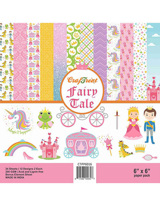 CrafTreat Fairy Tale Paper Pack 6x6 InchesCTPP6016