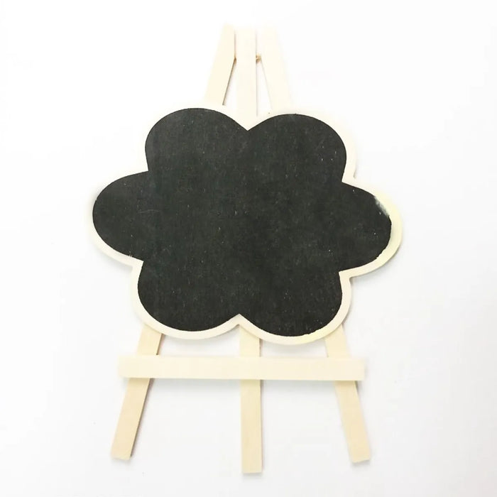Flower - Mini Wooden Chalk board Canvas with Stand