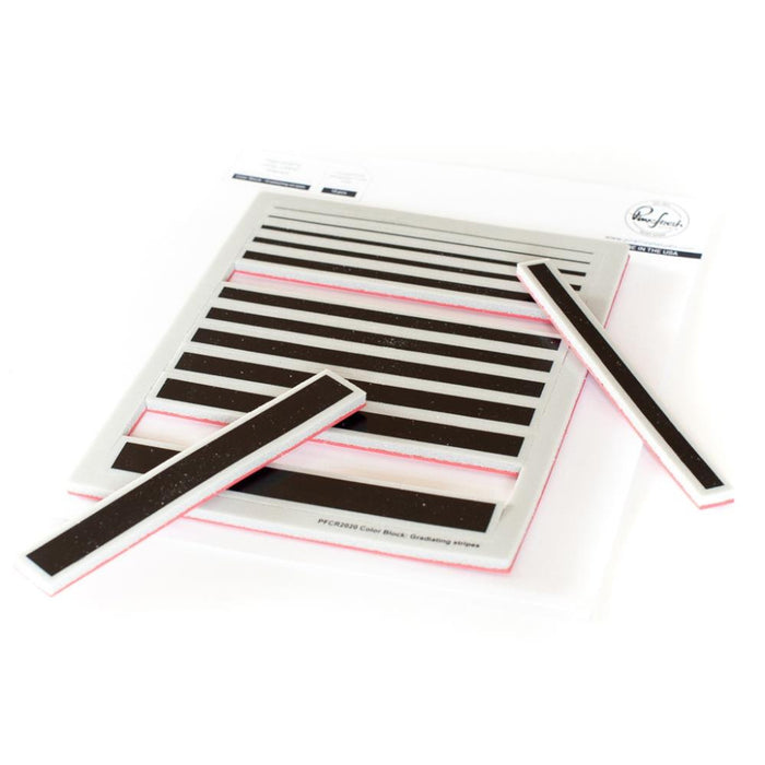 Pinkfresh Studio Cling Stamp - Pop-Out Straight Stripes