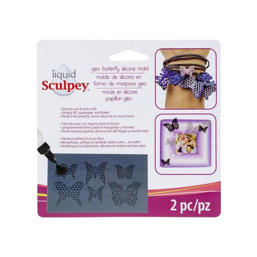 Liquid Sculpey Silicone Bakeable Mold Geo Butterfly APML 49