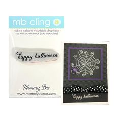 Memory Box Cling Stamp - Halloween Flourish