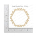 Mudra Chipzeb Hexagon Decorative Frame MUC0066