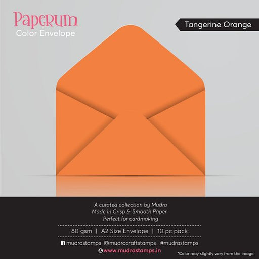 Mudra Envelope - Tangerine Orange MU PE008