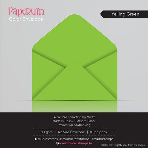 Mudra Envelope - Yelling Green MU PE015