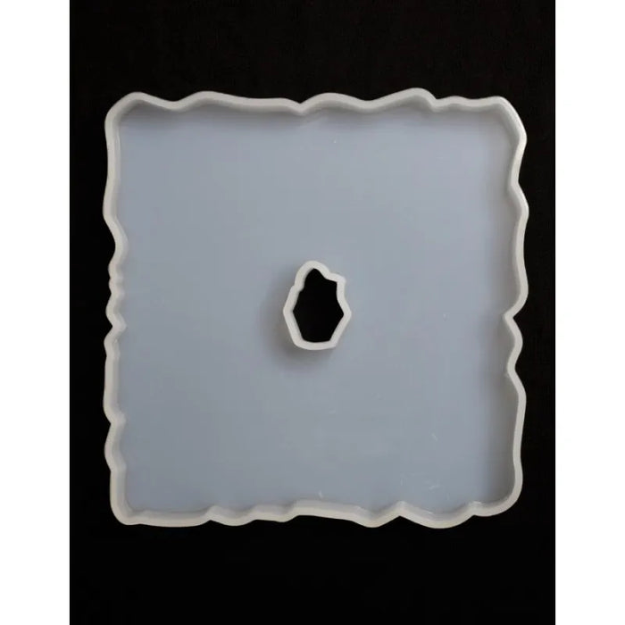 Resin silicone Coaster mould Square Geode
