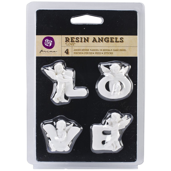 Resin Angel Embellishments Love Word