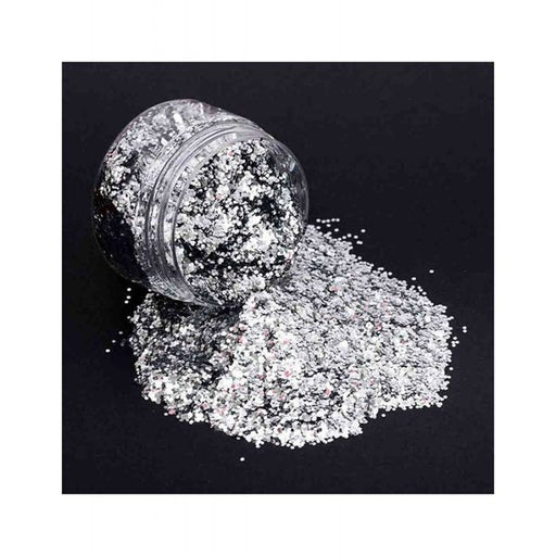 Silver Glitter chunky SGC001