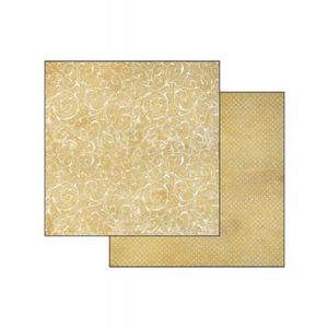 Stamperia-Double-Face-Scrap-Paper-Texture-leaves-on-honey-background