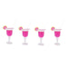 Artificial Miniature Soft Juice Drink -Pink RAWMI-093B