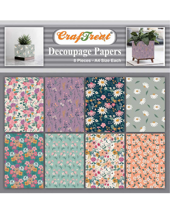 CrafTreat Decoupage Paper Fresh Florals2 CTDP077