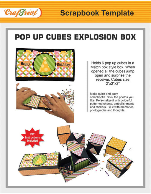 CrafTreat Pop up Cubes Exlposion Box CAB021