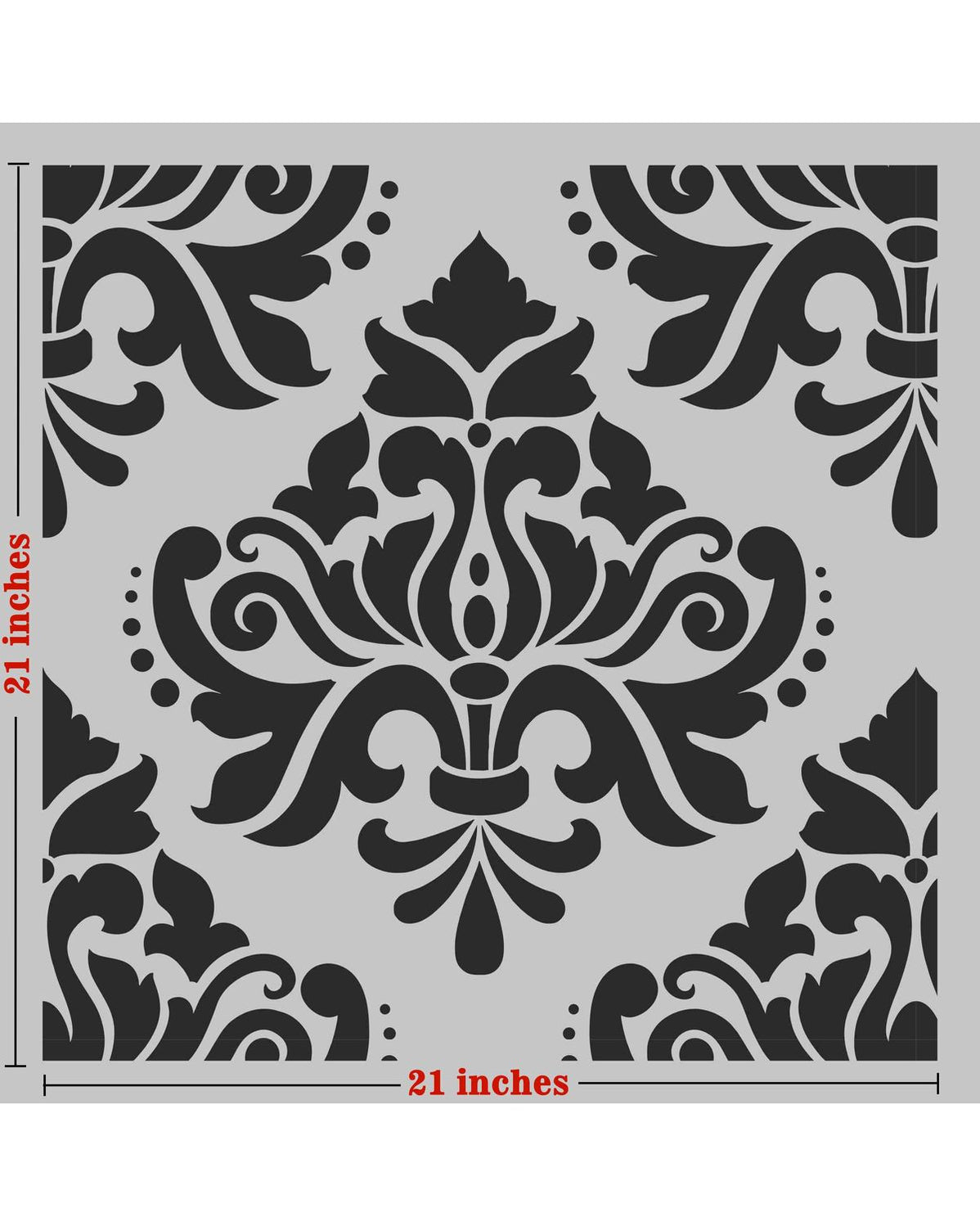 craftreatreusabledamaskstencilforwallpaintingsgeometricdamask